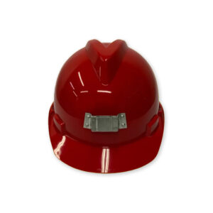 Casco de seguridad minero rojo