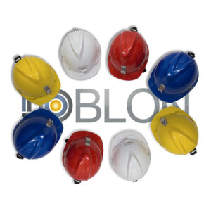 Casco de seguridad minero azul